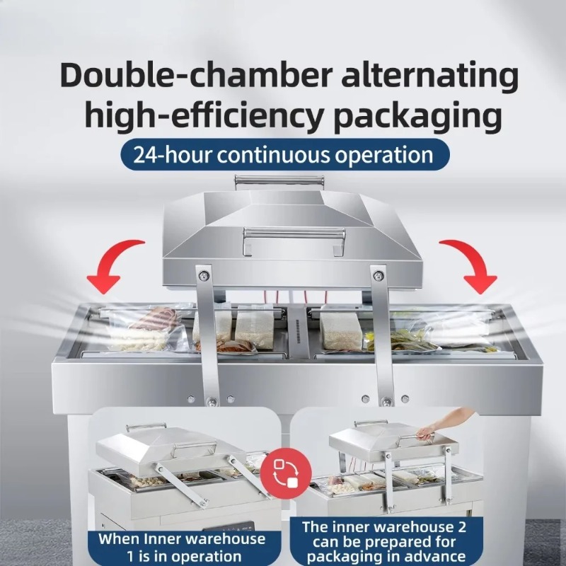 Food Vacuum Sealer Machine - Double Chamber Vacuum Machine Large Commercial