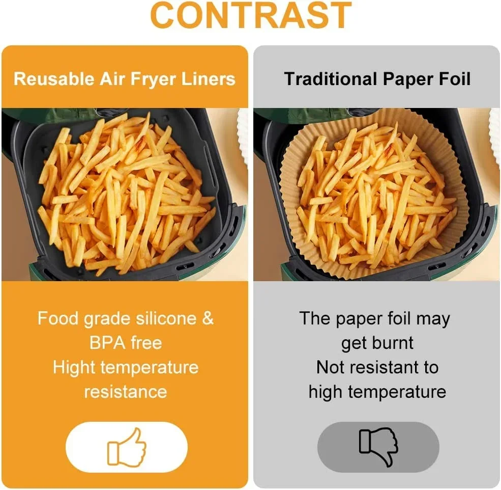 Air Fryer Silicone Pot Thick R - Air Fryer Silicone Pot Liner ulasan dan harga