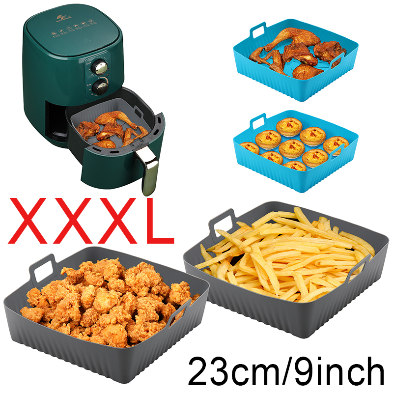 Square Large Silicone Air Frye - Air Fryer Silicone Pot Liner ulasan dan harga
