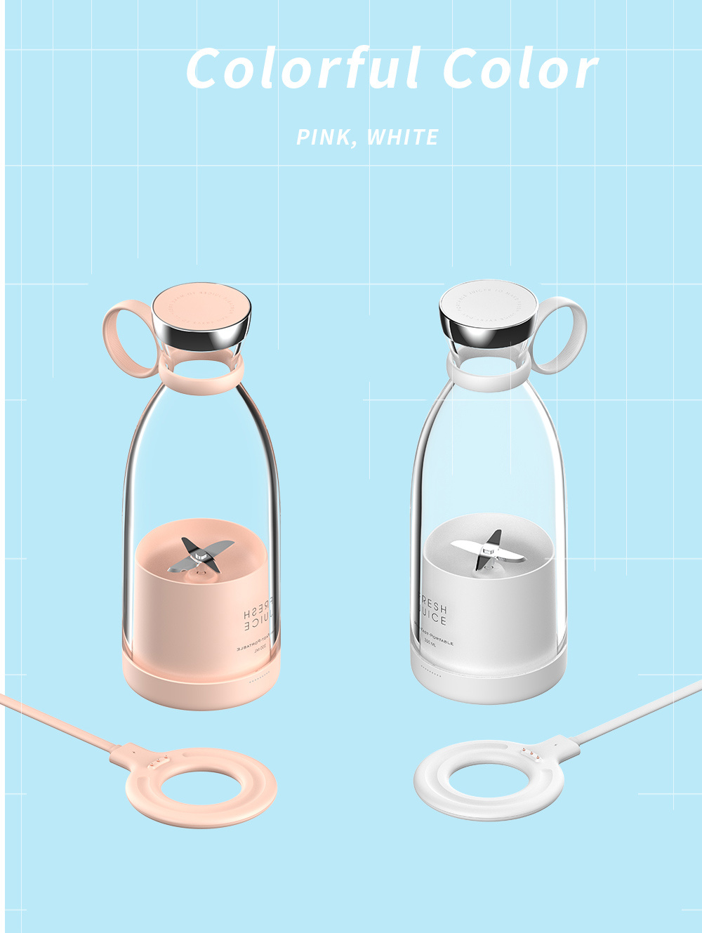 usb Charger for portable juice - Portable Blender Usb Rechargeable ulasan dan harga