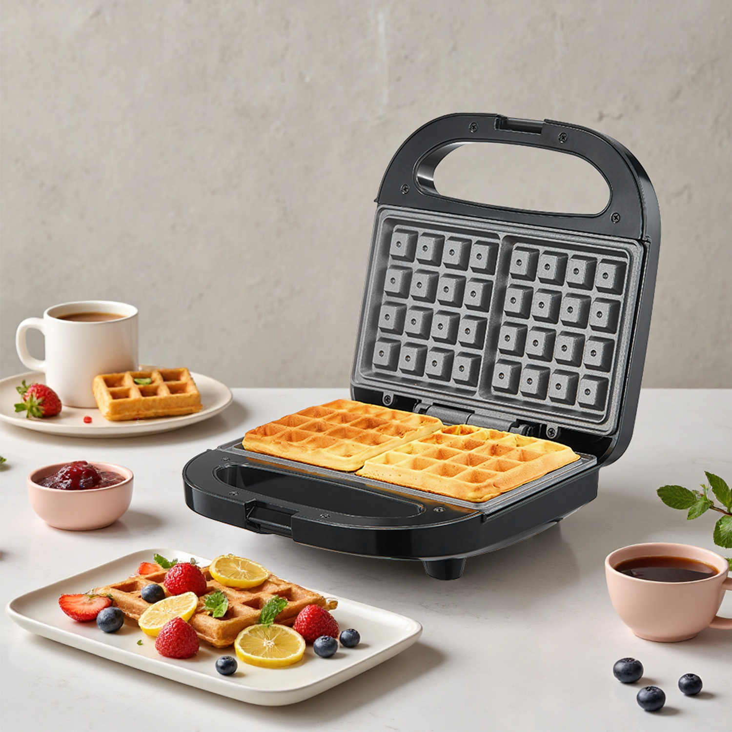 2-Slice Belgian Waffle Maker,  - Mini Waffle Maker Machine ulasan dan harga