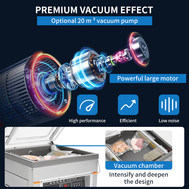 Commercial Semi-Automatic Vert - Food Vacuum Sealer Machine ulasan dan harga