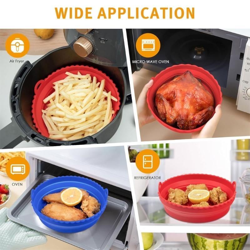 D0AB 2-Pack Air Fryer Silicone - Air Fryer Silicone Pot Liner ulasan dan harga