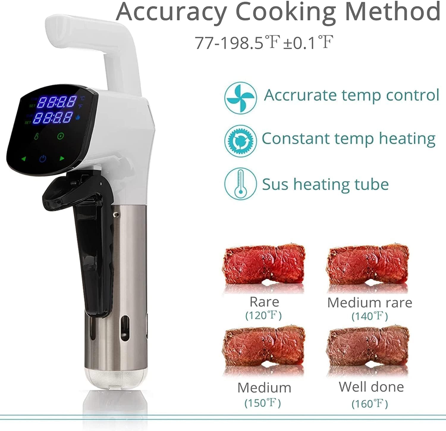 SmartChef Sous Vide Machine 18 - Digital Sous Vide Precision Cooker ulasan dan harga