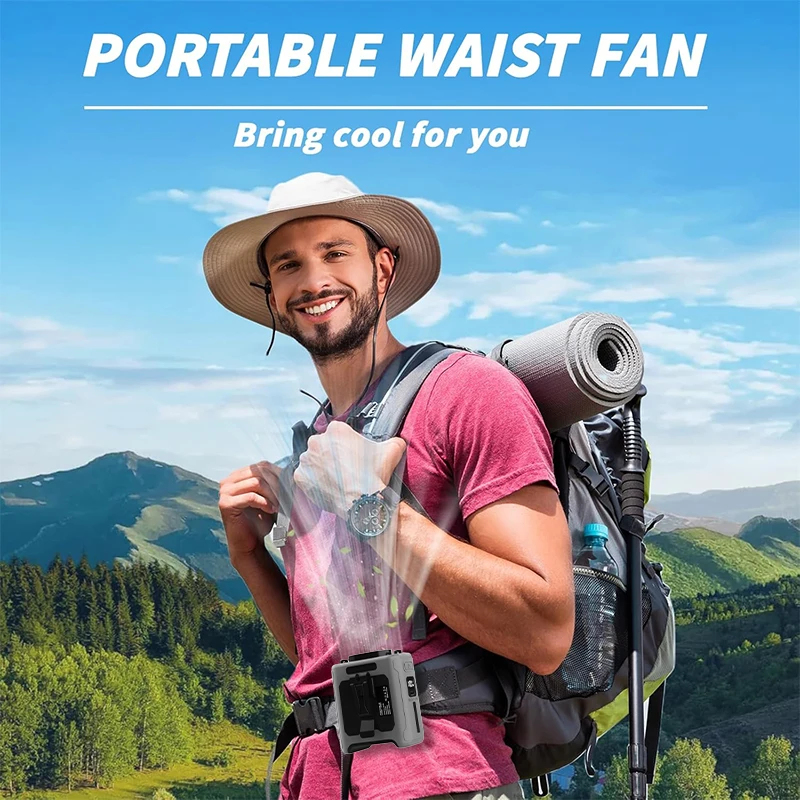 Waist Fan with Power Bank 5 Sp - Portable Blender Usb Rechargeable ulasan dan harga