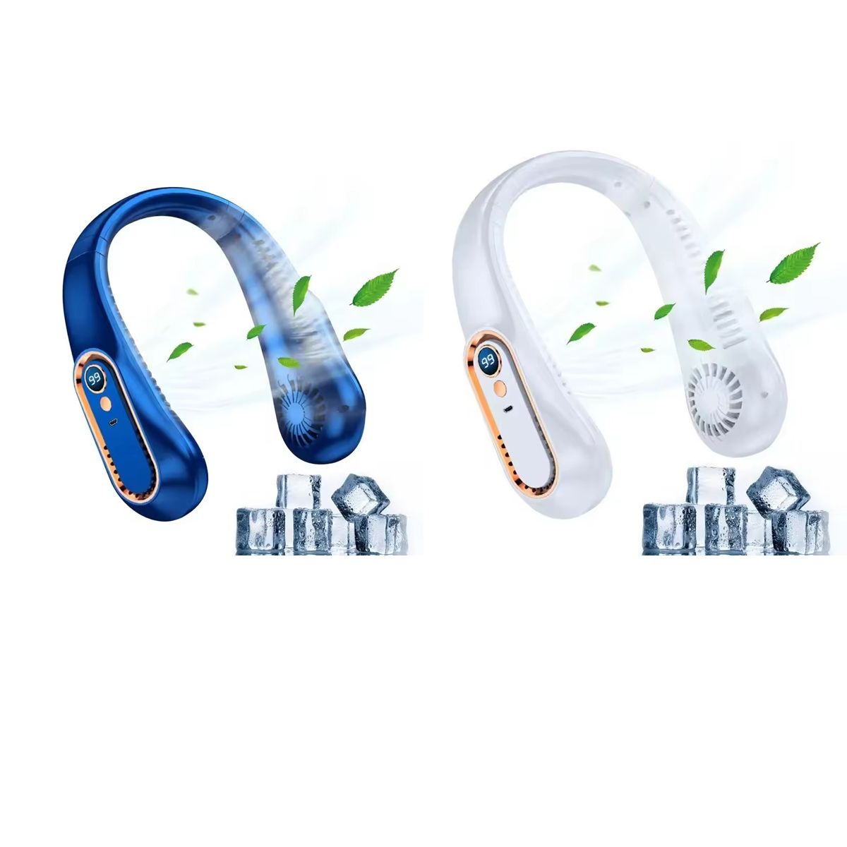 Hanging Neck Fan Digital Displ - Portable Blender Usb Rechargeable ulasan dan harga