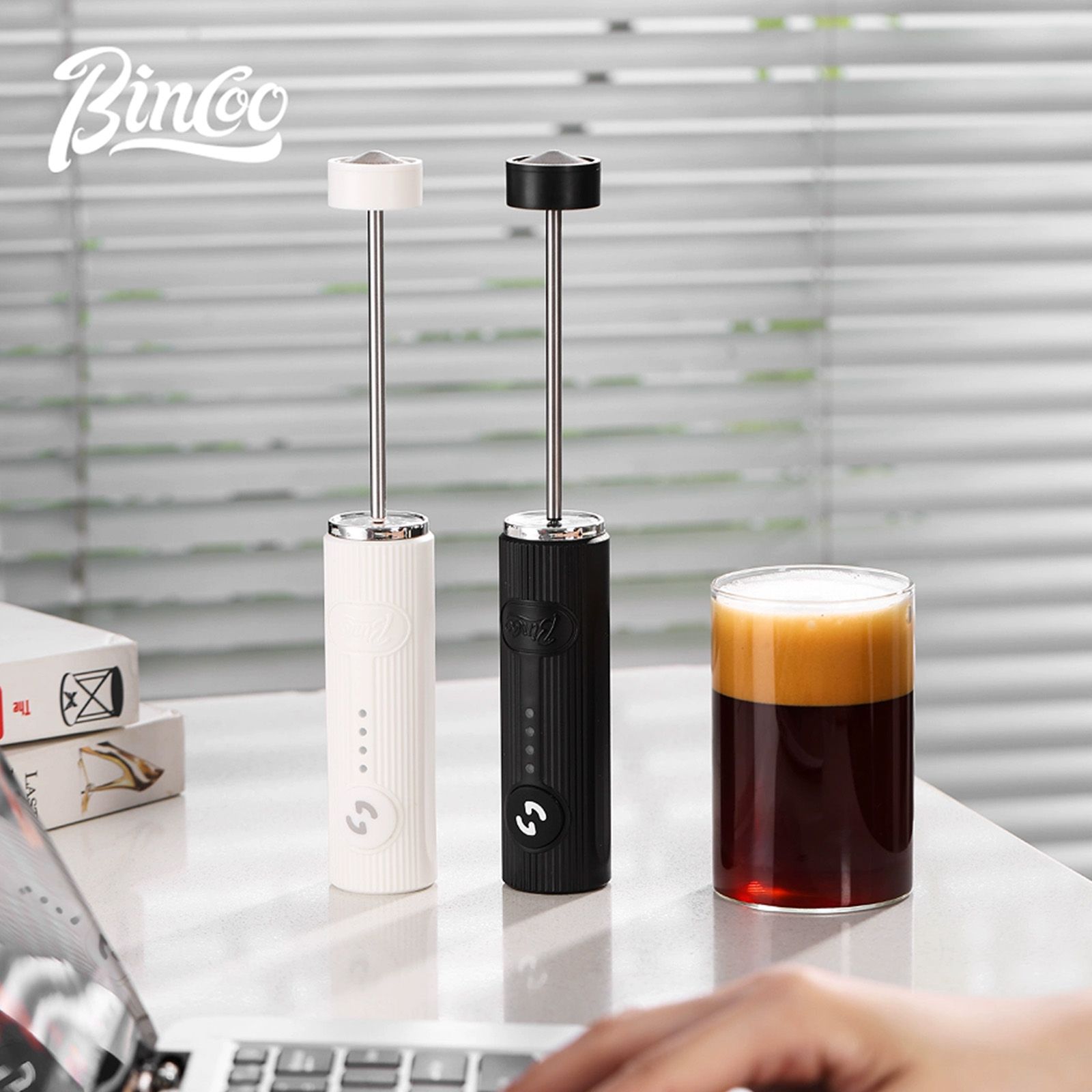 BINCOO Electric Coffee Frother - Electric Milk Frother Handheld ulasan dan harga