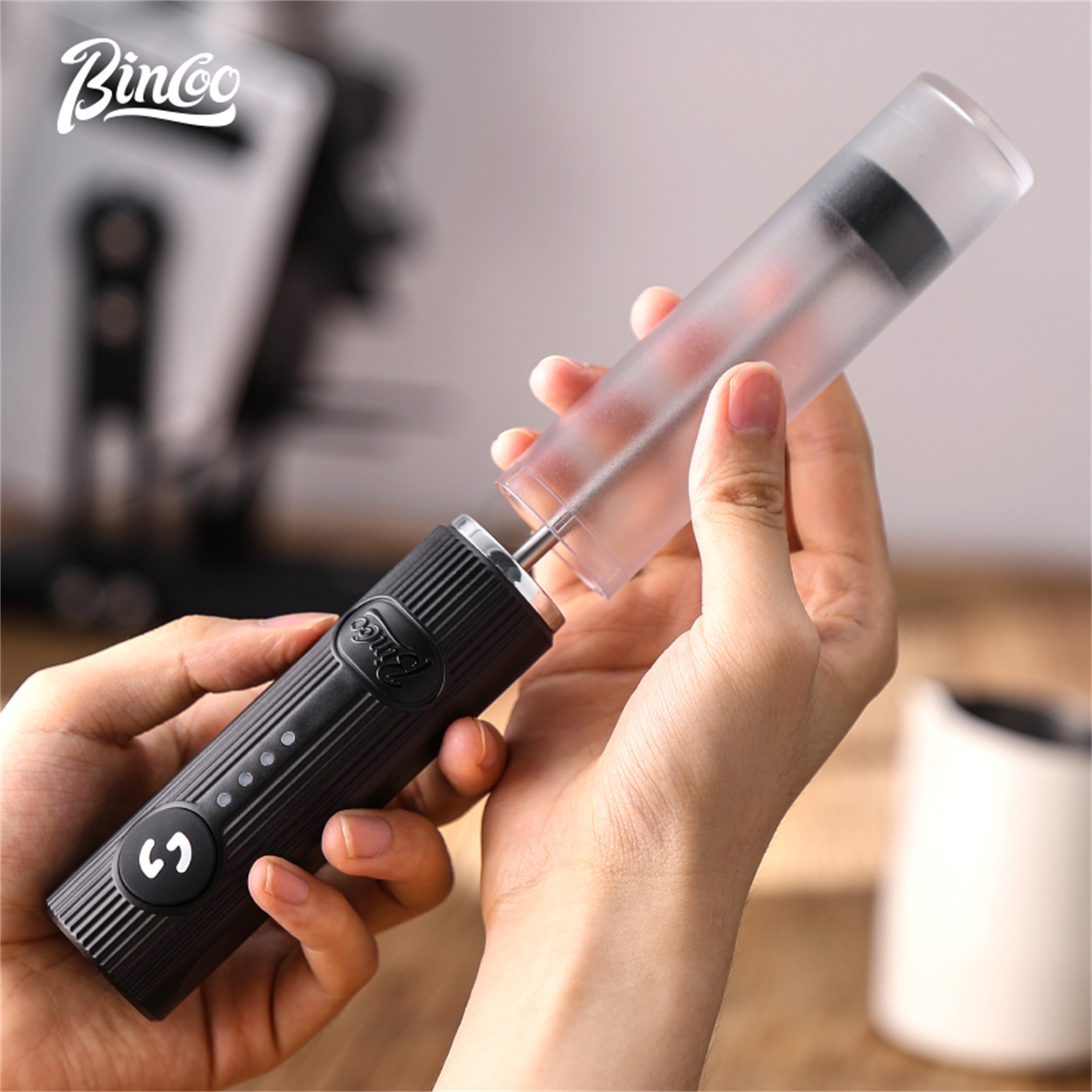 BINCOO Electric Coffee Frother - Electric Milk Frother Handheld ulasan dan harga