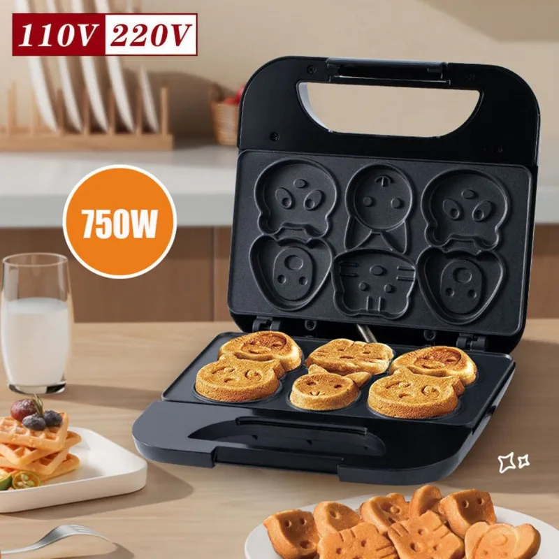 Household Cartoon Biscuit Mach - Mini Waffle Maker Machine ulasan dan harga
