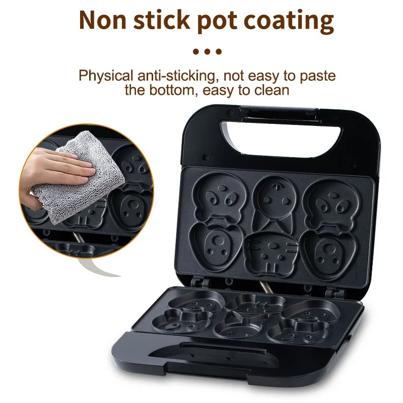 Household Cartoon Biscuit Mach - Mini Waffle Maker Machine ulasan dan harga